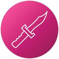 Wild Knife Icon Style vector