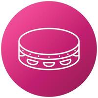 Tambourine Icon Style vector