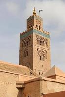 mezquita kutubiyya en marrakech, marruecos foto