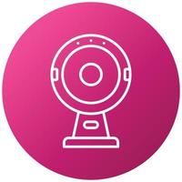 Round Webcam Icon Style vector