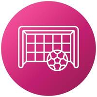 Football Goal Icon Style vector