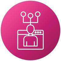 Web Affiliate Marketing Icon Style vector