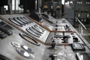 Control Panel of an old Power Plant photo