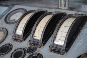 Control Panel of an old Power Plant photo