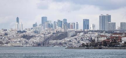 Bosphorus Strait and European side of Istanbul, Turkey photo