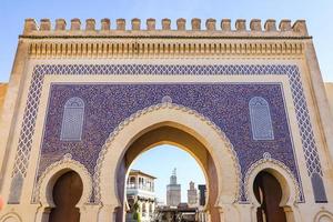 Blue Gate, Bab Bou Jeloud in Fez, Morocco photo