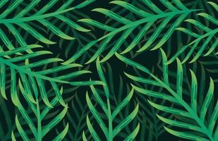 Tropical Leaf pattern modern realistic background vector