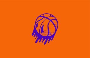 fondo moderno de la liga de baloncesto de moda vector