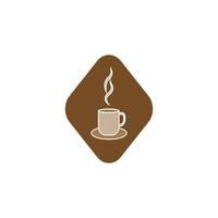 ilustración de diseño de icono de vector de café