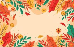 Nature Fall Floral Leaf Background vector