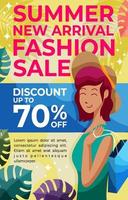 Summer Fashion New Arrival Poster Concept vector