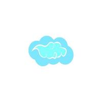 diseño de ilustración de icono de vector de nube