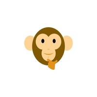 monkey icon vector illustration design element