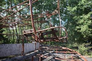 Carousel, Pripyat Town in Chernobyl Exclusion Zone, Ukraine photo