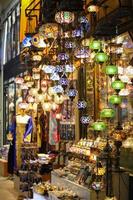 Colorful Turkish Laterns in Istanbul, Turkey photo