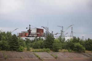 Chernobyl Nuclear Power Plant in Chernobyl Exclusion Zone, Ukraine photo