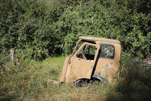 Vehicle in Pripyat Town, Chernobyl Exclusion Zone, Ukraine photo