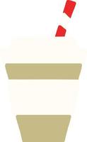 takeout coffee cup vector