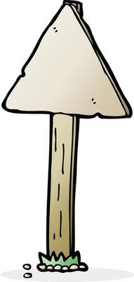 cartoon sign post