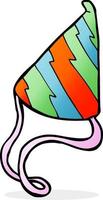 cartoon party hat vector