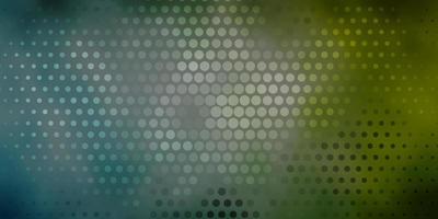 Dark Blue, Green vector texture with circles.