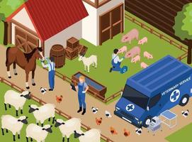 Livestock Veterinary Brigade Composition vector