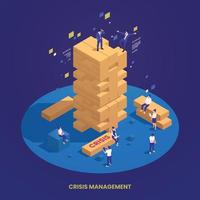 Crisis Management Concept vector