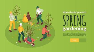 Spring Gardening Banner vector