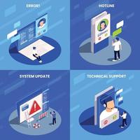 Technical Support Design Concept vector