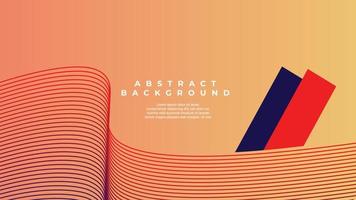 Modern wave curve abstract presentation background. Abstract decoration, line pattern, 3D Vector illustration.
