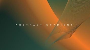 Trendy minimal abstract gradient background with curve shapes. Modern dynamic vector template