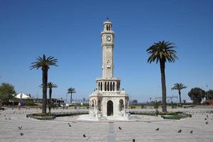 torre del reloj de izmir en izmir, turquía foto