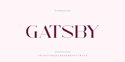 Elegant wedding font Pro Vector, Luxury Royal Abstract minimal modern font vector