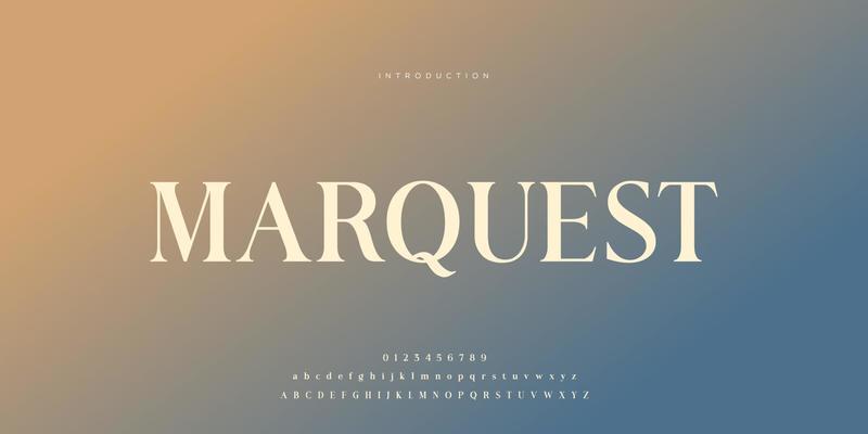 Elegant wedding font Pro Vector, Luxury Royal Abstract minimal modern font