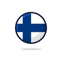 icono de la bandera de finlandia vector