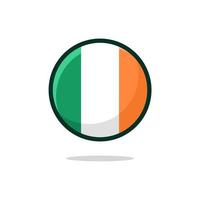 icono de la bandera de irlanda vector