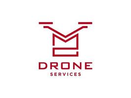 icono de vector de plantilla de logotipo de drone de letra z. vector de drones de fotografía. icono de vector de helicóptero cuádruple