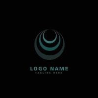 Simple logo design, with gradient blue color vector