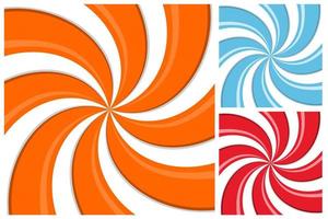 Set of sweet candy abstract vector backgrounds