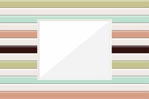 Wooden picture frame or window frame modern style, vector illustration