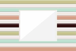 Wooden picture frame or window frame modern style, vector illustration