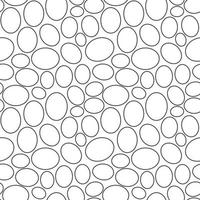 Seamless geometric pattern, outline of eggs on white background, stripes abstract template, vector illustration