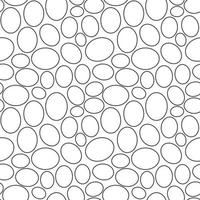 Seamless geometric pattern, outline of eggs on white background, stripes abstract template, vector illustration