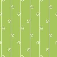 Seamless geometric pattern, vertical vine on green background, stripes abstract template, vector illustration