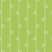 Seamless geometric pattern, vertical vine on green background, stripes abstract template, vector illustration