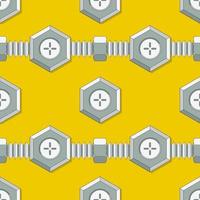 Symmetrical background with stud bolt vector illustration