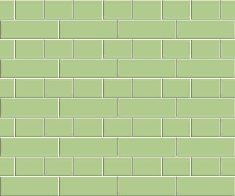 Abstract seamless rectangle pattern. Light green ceramic floor tiles. Concrete brick wall texture, vector illustration