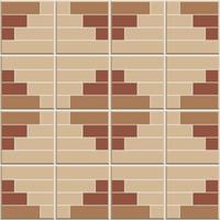 Abstract seamless pattern, brown ceramic tiles wall with square shape vector illustration