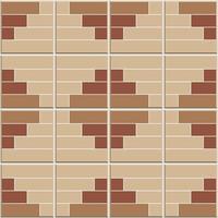 Abstract seamless pattern, brown ceramic tiles wall with square shape vector illustration
