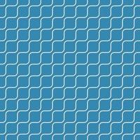 Seamless geometric pattern, oblique wave on blue background, stripes abstract template, vector illustration